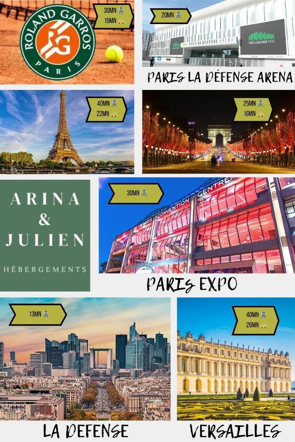 Arina & Julien La Defense-Paris Suresnes Exterior foto